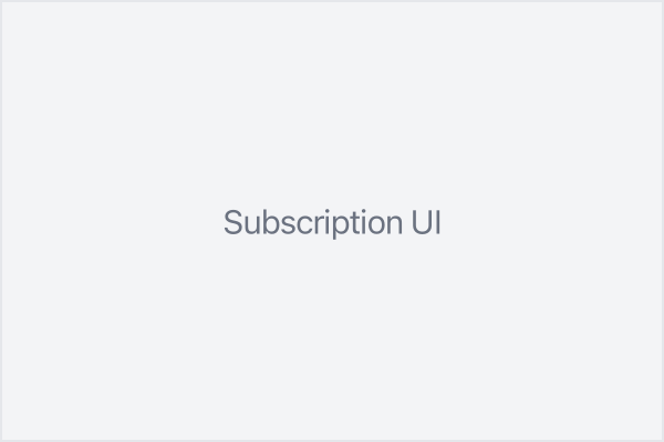 New subscription management interface