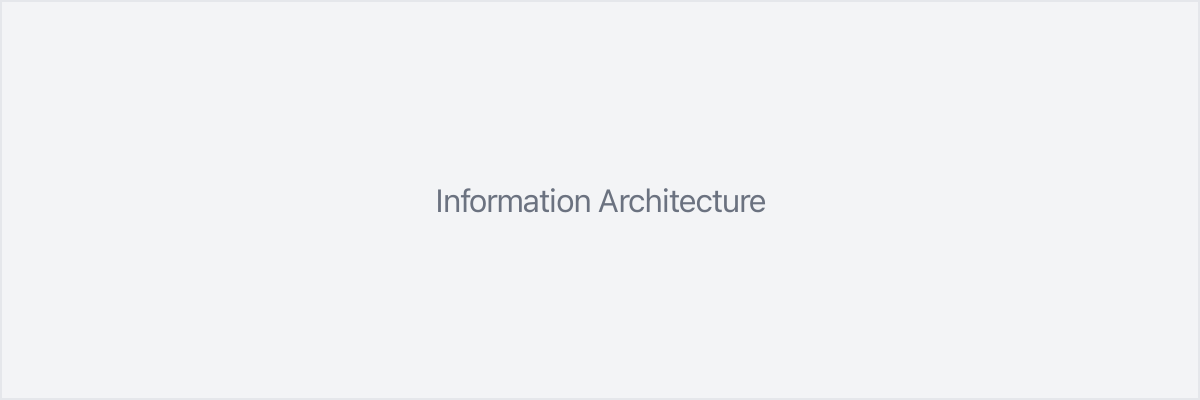 New information architecture diagram