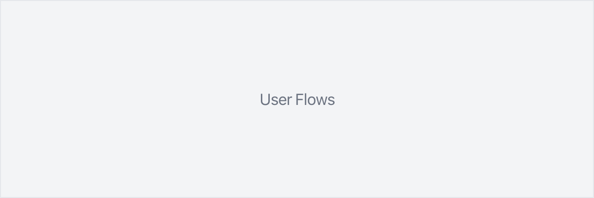 Optimized user flows diagram