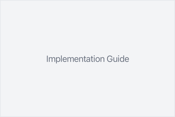 Implementation guidelines